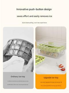 Easy Release Ice Cube Tray shown in green colour