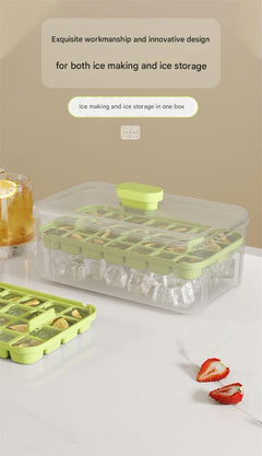 Using the ice cube maker tray in a freezer