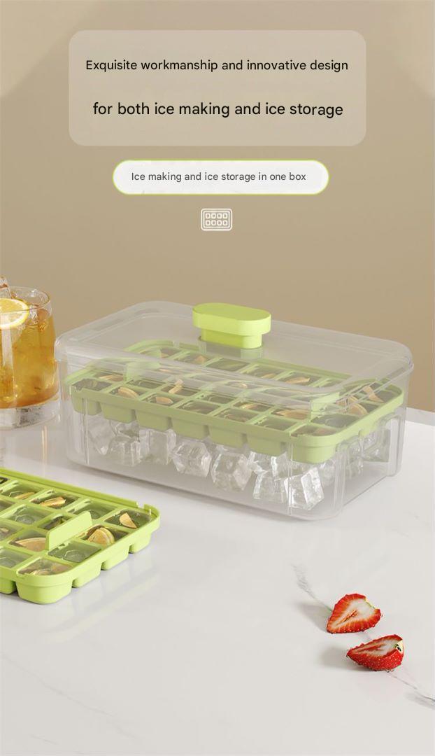 Using the ice cube maker tray in a freezer