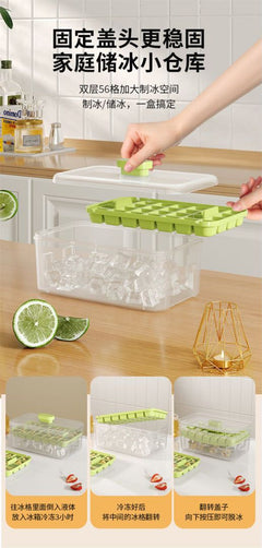 Ice cubes released from BPA-free tray