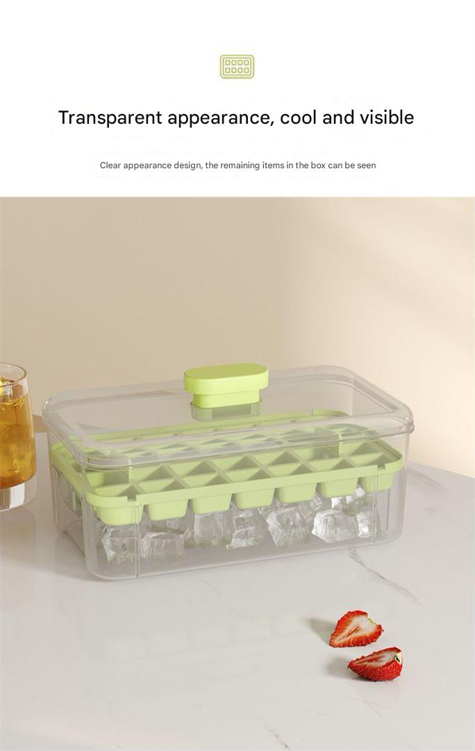 Ice tray demonstrating effortless ice release