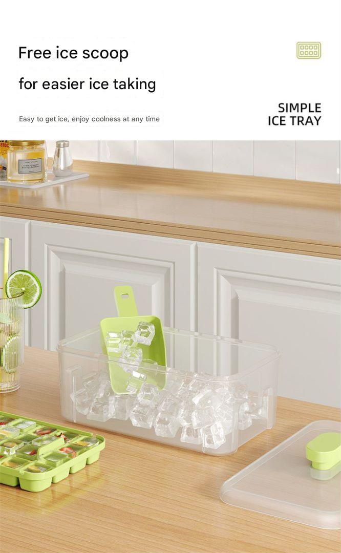 Easy Release Ice Cube Tray shown in green colour
