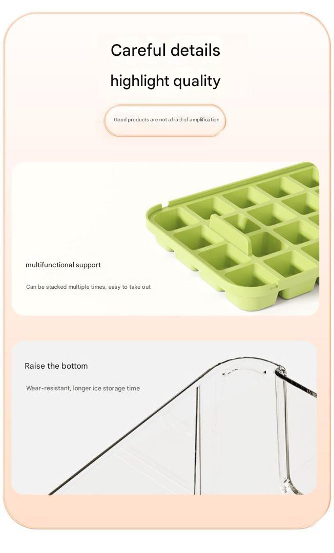 Using the ice cube maker tray in a freezer