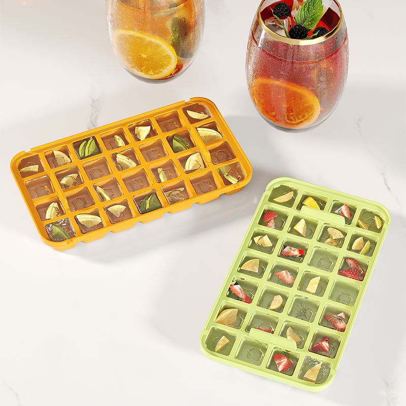 Using the ice cube maker tray in a freezer
