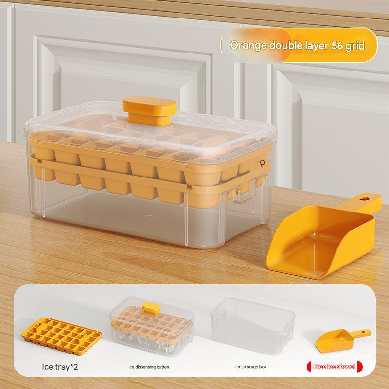 Ice tray demonstrating effortless ice release