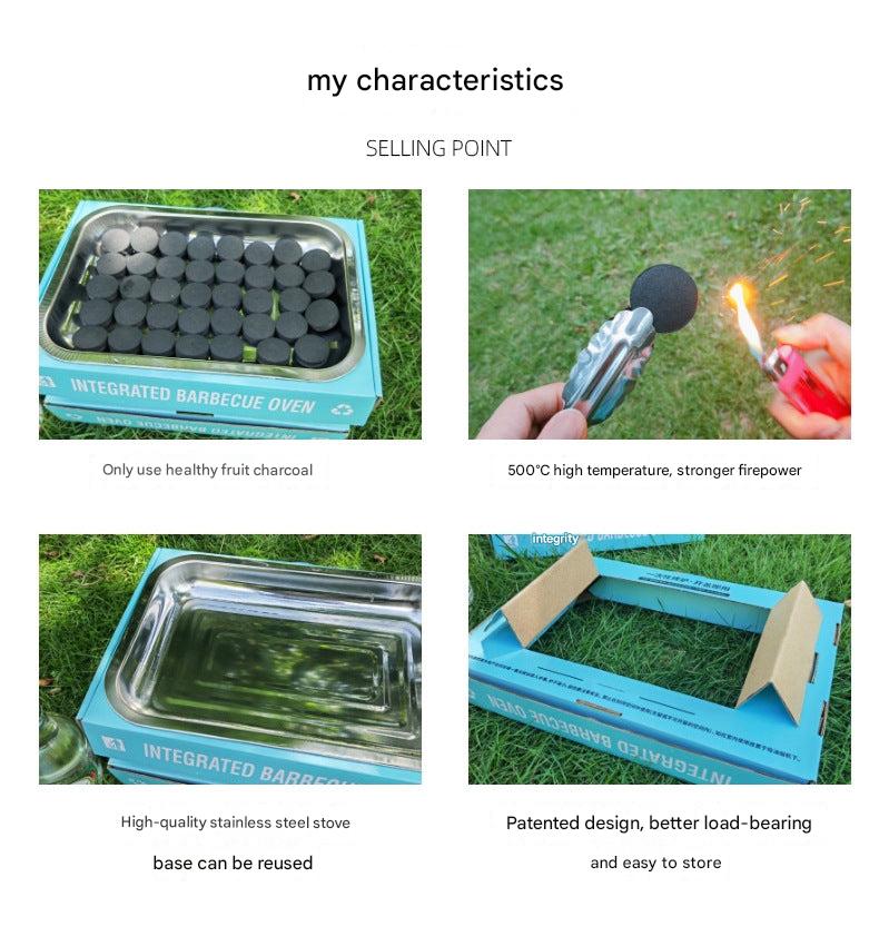 Disposable BBQ grill ideal for summer use