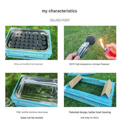 Disposable BBQ grill ideal for summer use
