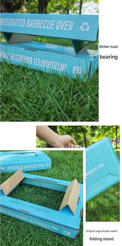 Compact BBQ grill for picnics on grass