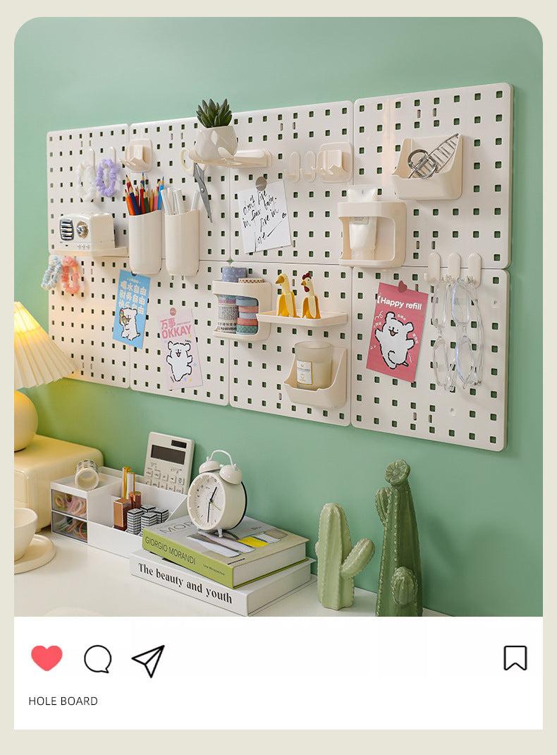 Organiser with colourful storage boxes