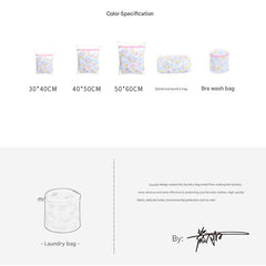 Durable cartoon print laundry bag 3