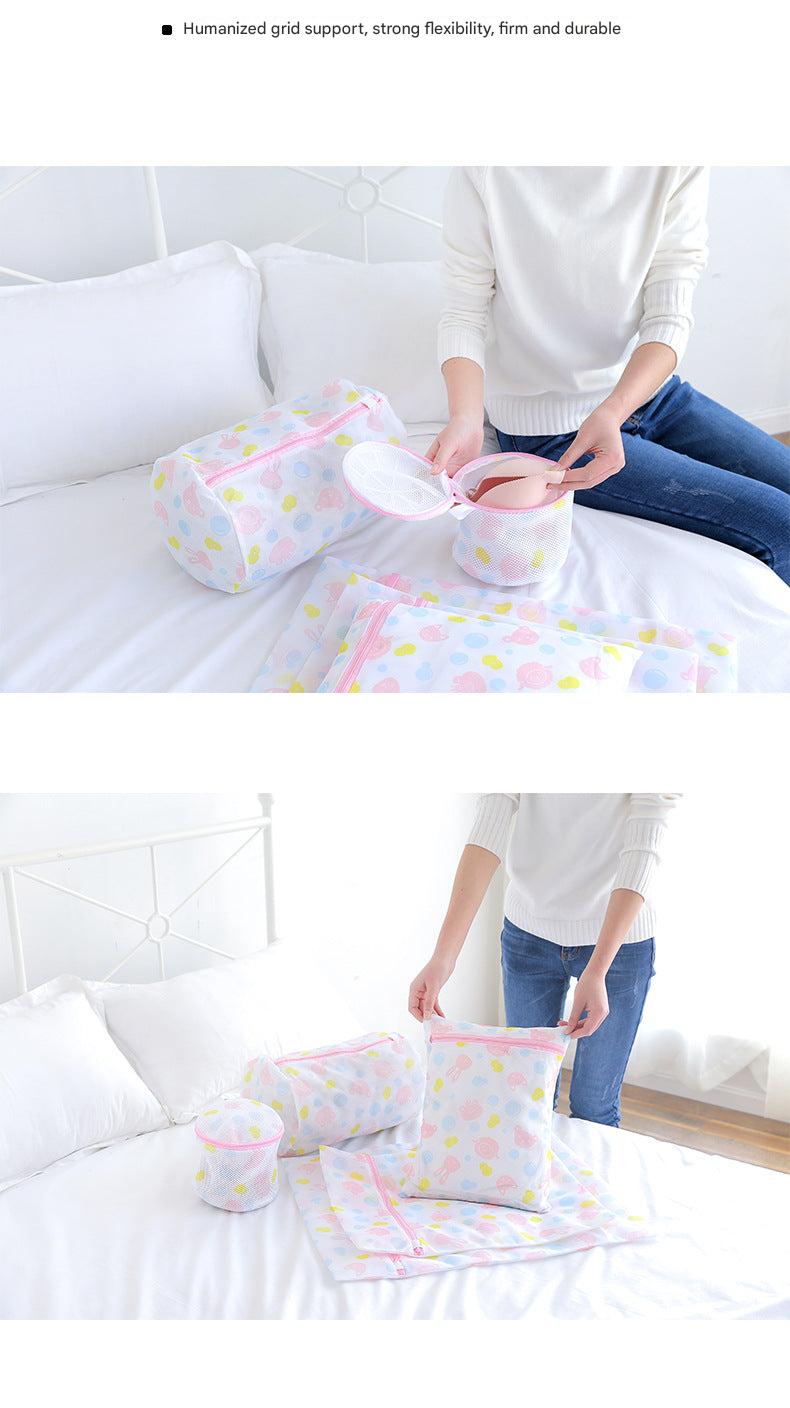 Durable cartoon print laundry bag 10