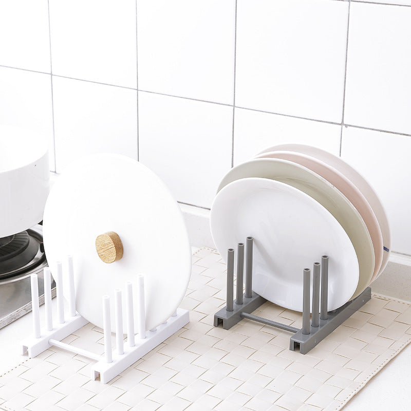 close-up of plastic utensil rack