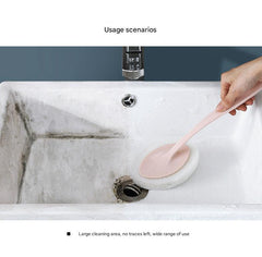 Multi-functional cleaning brush for tubs and tiles