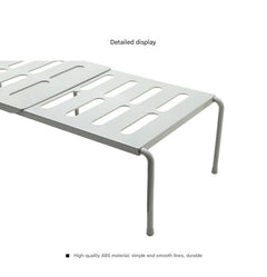 Durable plastic shoe rack in modern decor