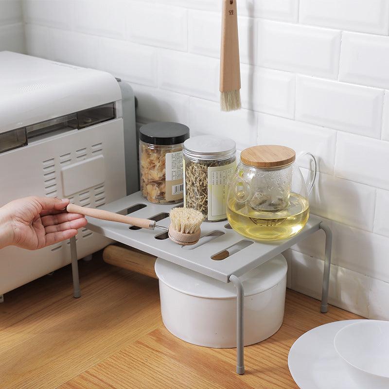Durable plastic shoe rack in modern decor