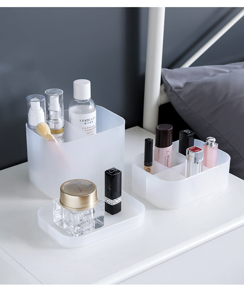white storage organiser with compartments