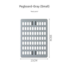 Versatile wall storage in bedroom setting