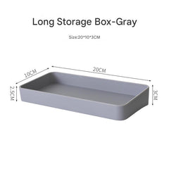 Grey wall-mounted storage rack in modern kitchen