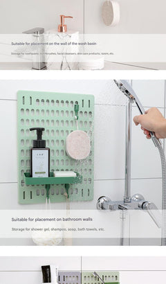 Colourful wall-mounted storage organiser