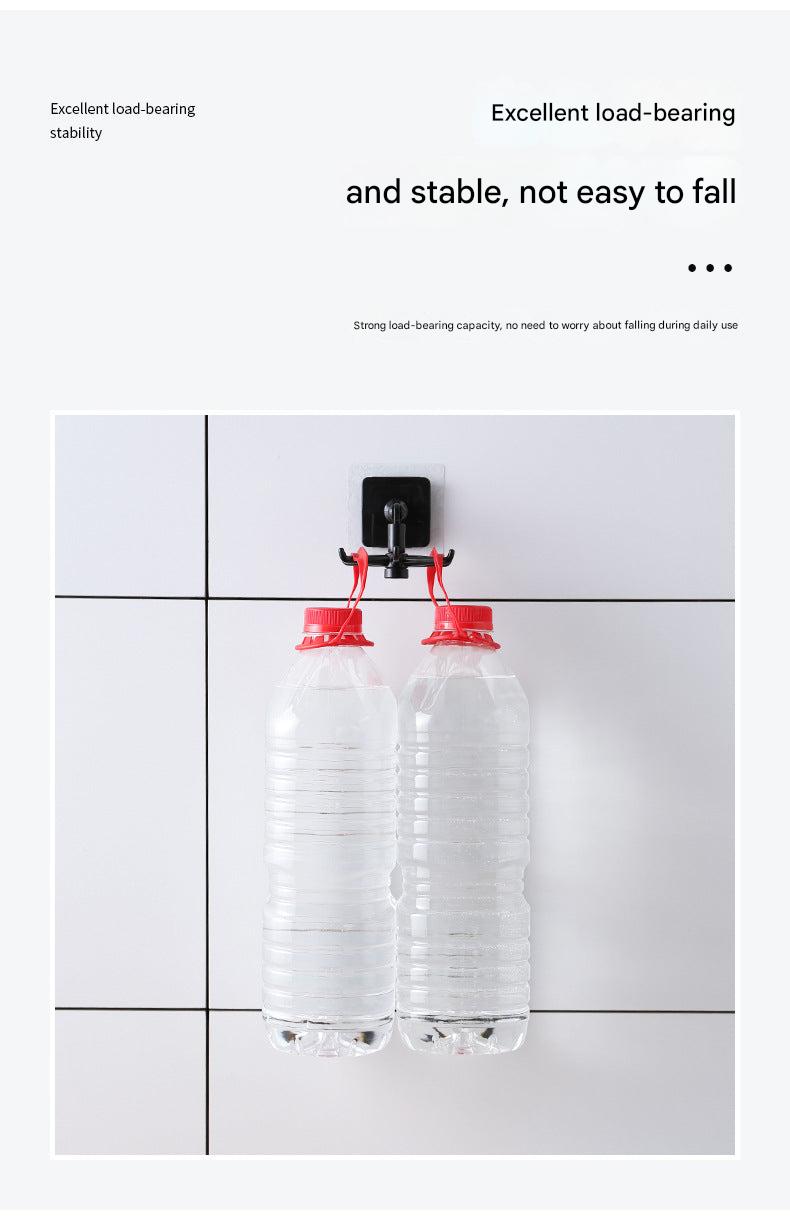 close-up of modern design adhesive hooks