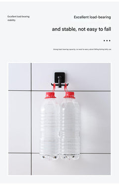 close-up of modern design adhesive hooks
