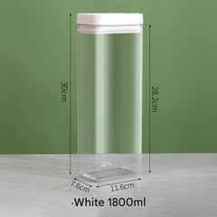 food-grade storage jar close up