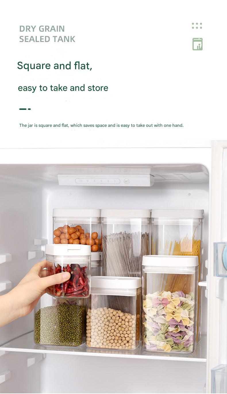 varied sizes of food storage jars