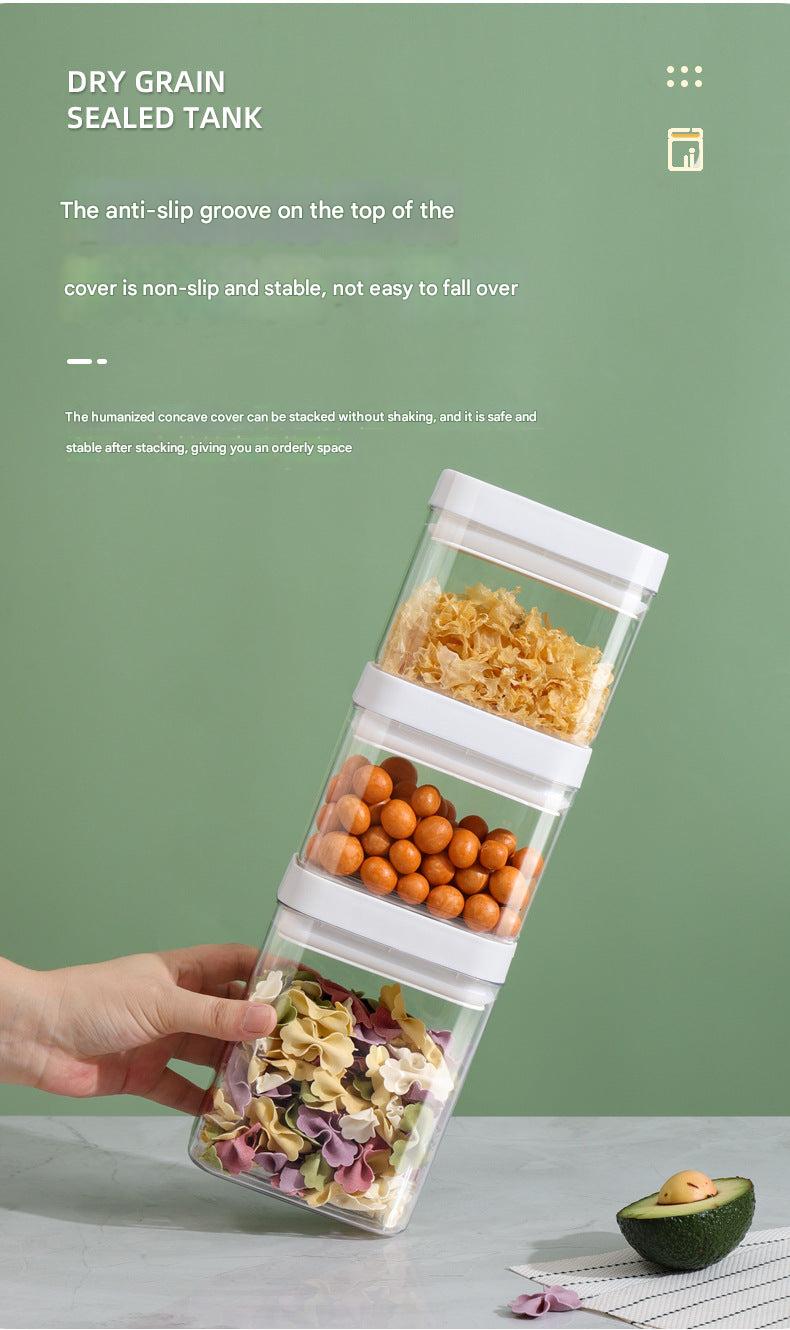 food-grade storage jar close up
