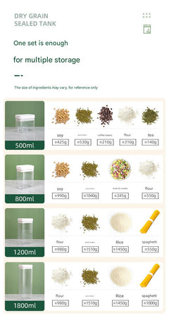small airtight jar for spices and grains