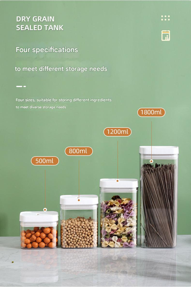 large transparent food storage container
