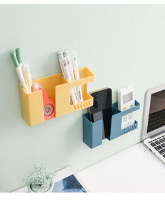 User using the remote control organiser box