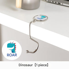 illustration of compact workspace with desk hook 10