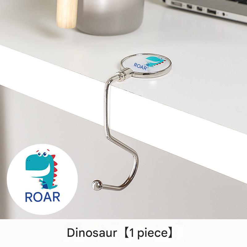 illustration of compact workspace with desk hook 10
