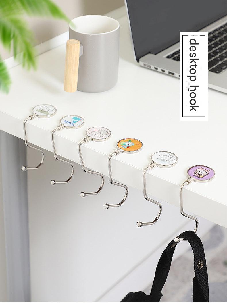 close-up of durable iron desk hook 4