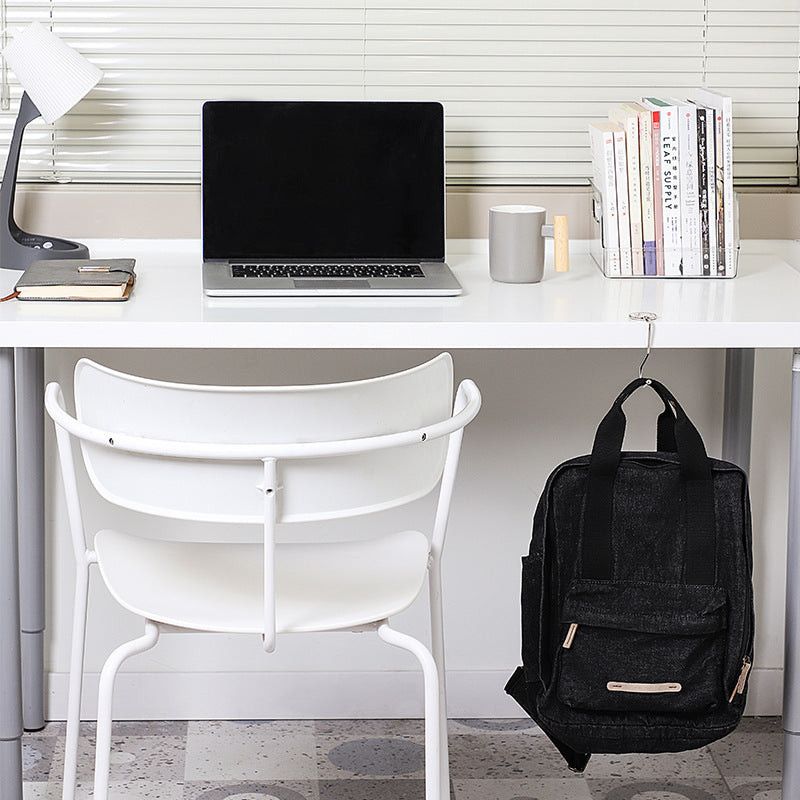 example of use for desk hook with bags 3