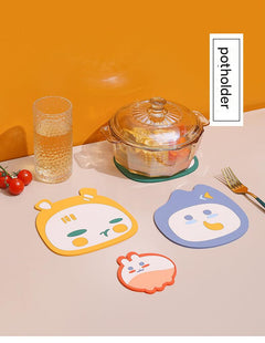 Colourful cartoon table mat in orange design