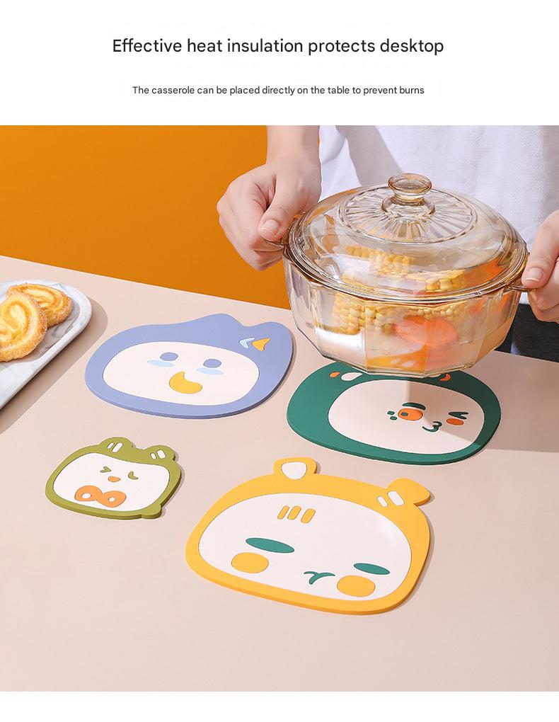 Stylish cartoon table mat and kitchen decor