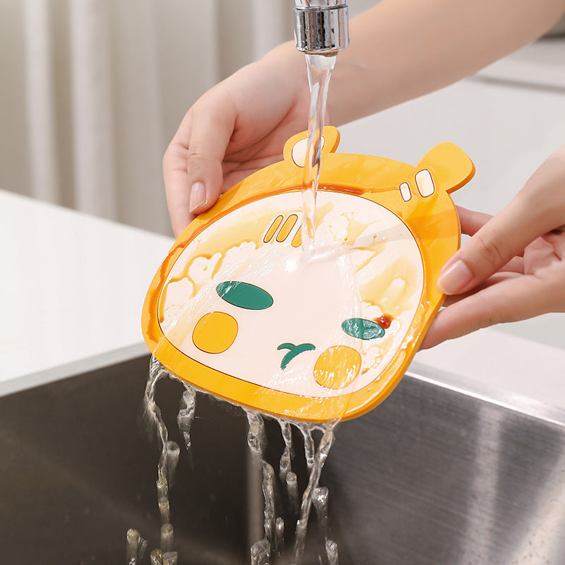 Colourful cartoon table mat in orange design