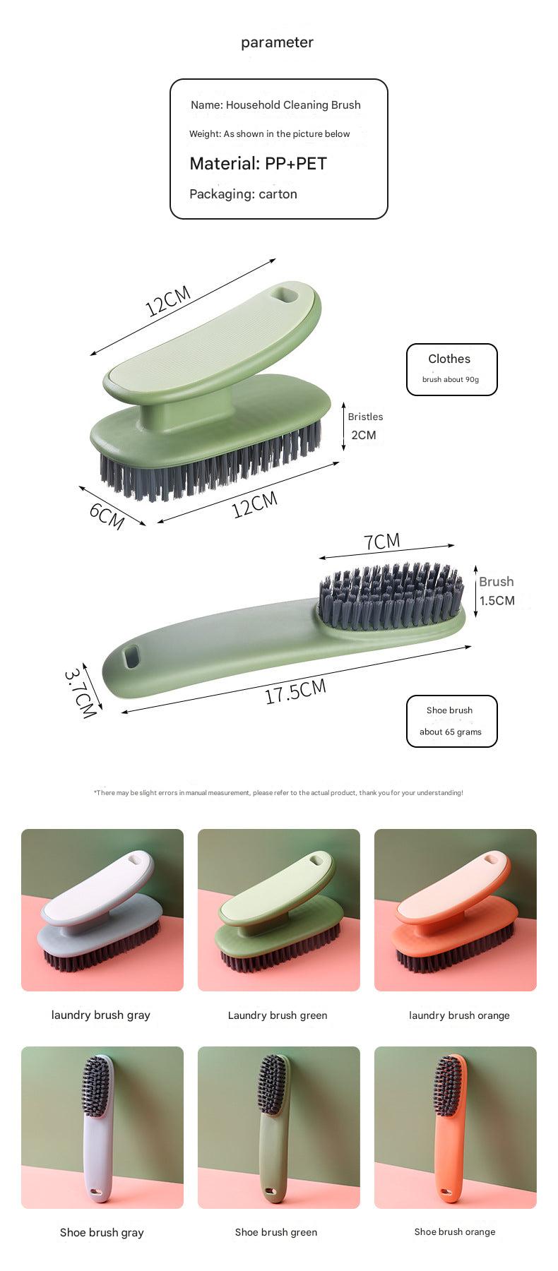 Shoe cleaning brush in boxed packaging