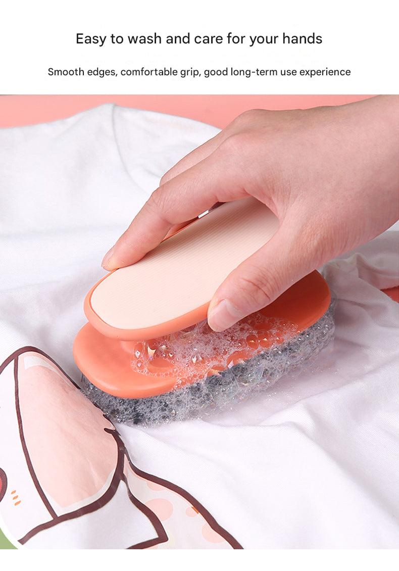 Shoe cleaning brush demonstrating versatility