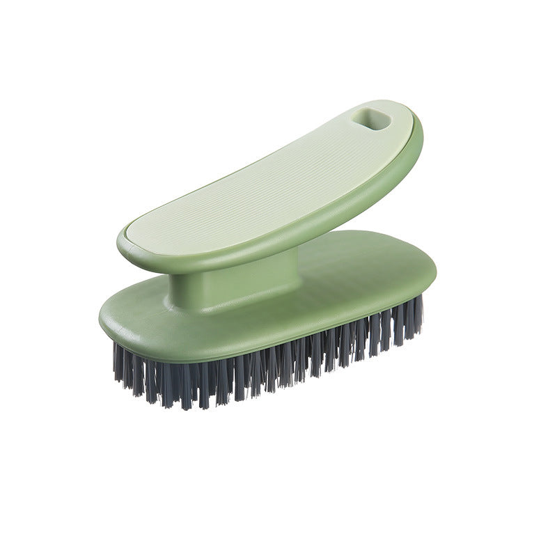 Various angles of shoe cleaning brush