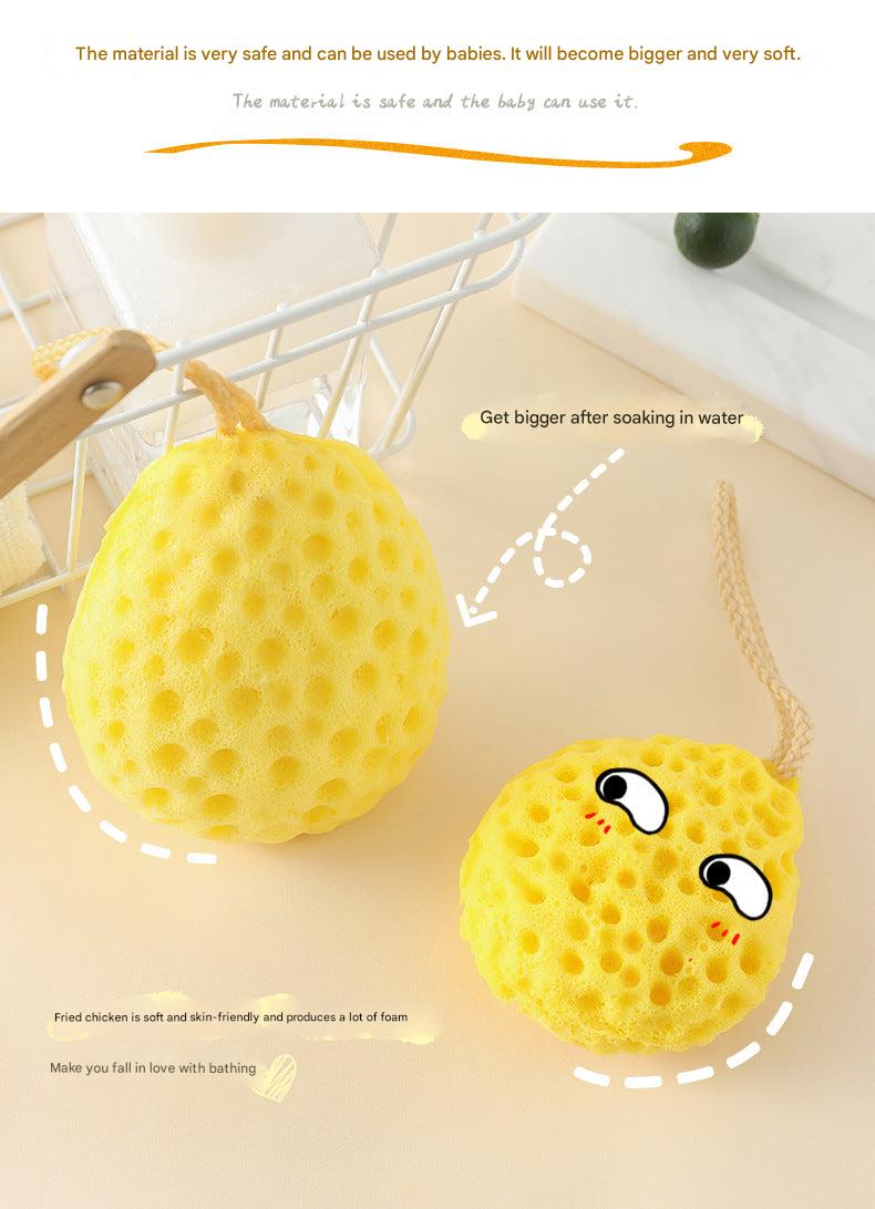 Japanese honeycomb bath sponge ball for kids image 1