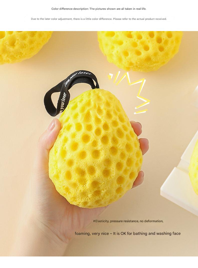 children enjoying bath time with sponge ball image 4