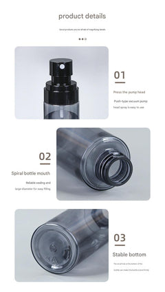 Stylish compact spray bottle for perfumes