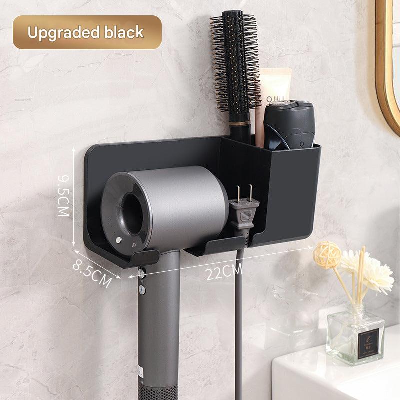 User-friendly hair dryer holder in modern bathroom