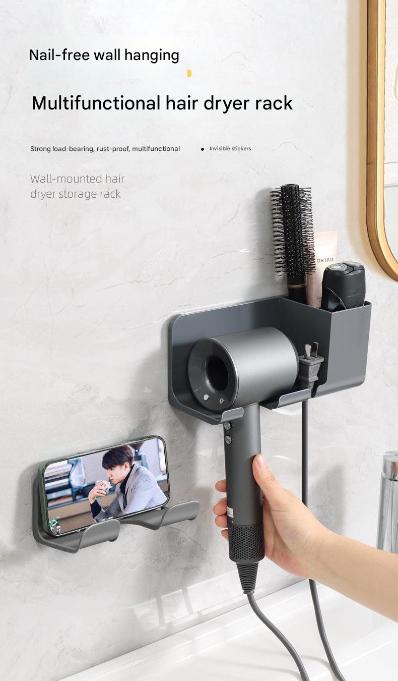 Stylish hair dryer holder in multiple colours