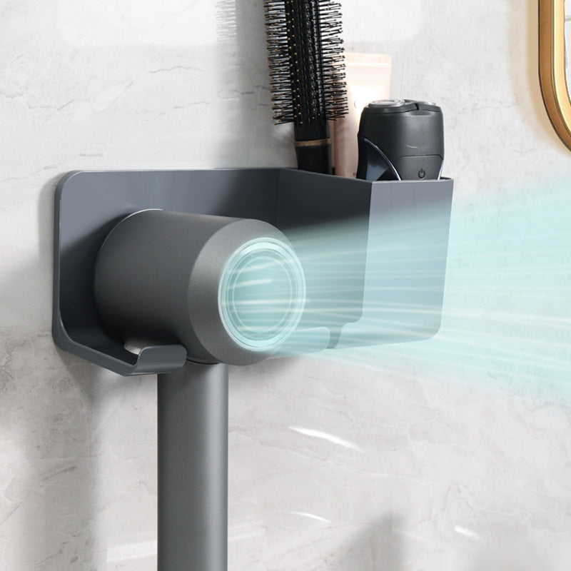 Close-up of hair dryer holder showing durability