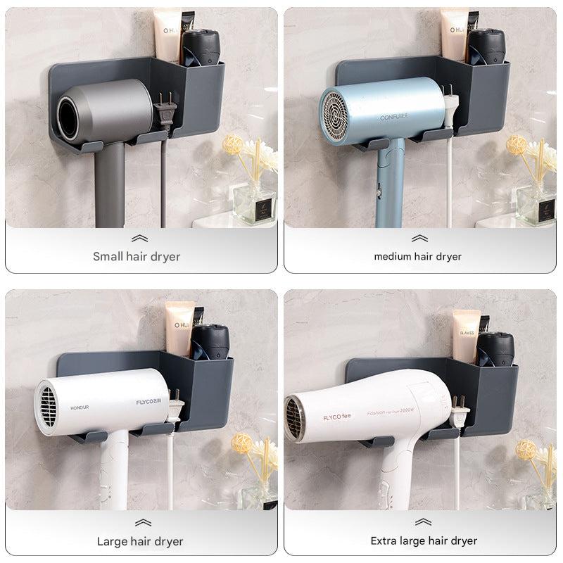 Installation demo of no drilling hair dryer holder