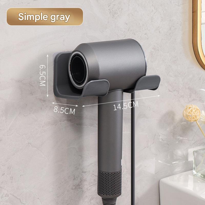 Minimalist design hair dryer holder on wall