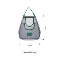 Vegetables stored in breathable kitchen bag